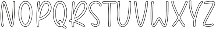Trostie Love Outline otf (400) Font UPPERCASE