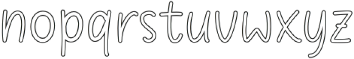 Trostie Love Outline otf (400) Font LOWERCASE