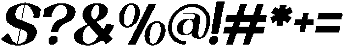 Trotty Bold Italic ttf (700) Font OTHER CHARS