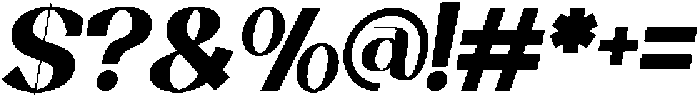 Trotty Extra Bold Italic ttf (700) Font OTHER CHARS