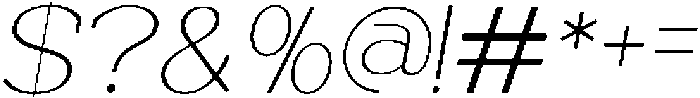 Trotty Extra Light Italic ttf (200) Font OTHER CHARS