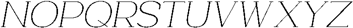 Trotty Extra Light Italic ttf (200) Font UPPERCASE