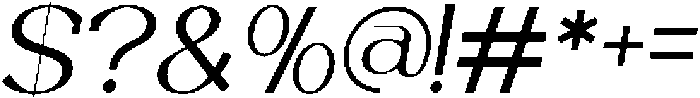 Trotty Italic ttf (400) Font OTHER CHARS