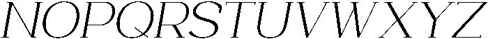 Trotty Light Italic ttf (300) Font UPPERCASE