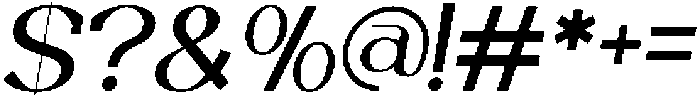 Trotty Medium Italic ttf (500) Font OTHER CHARS