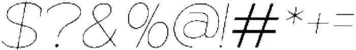 Trotty Thin Italic ttf (100) Font OTHER CHARS