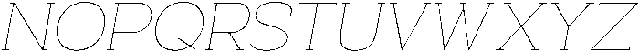 Trotty Thin Italic ttf (100) Font UPPERCASE