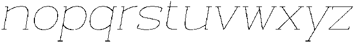 Trotty Thin Italic ttf (100) Font LOWERCASE