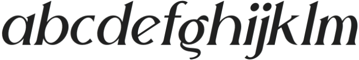 Troupe Italic otf (400) Font LOWERCASE