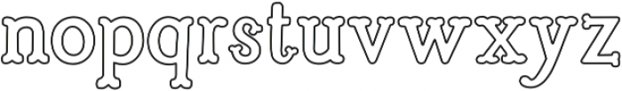 Troupe Outline otf (400) Font LOWERCASE