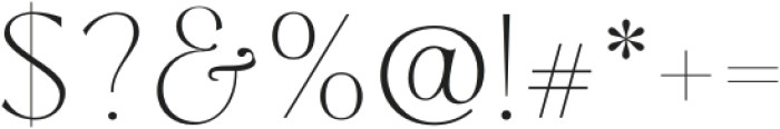 True Rose Thin otf (100) Font OTHER CHARS