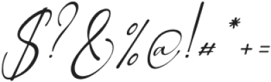 Trulqion Italic otf (400) Font OTHER CHARS