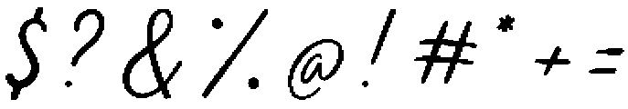 Trup & Tomp Script otf (400) Font OTHER CHARS