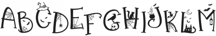trick or treat otf (400) Font UPPERCASE