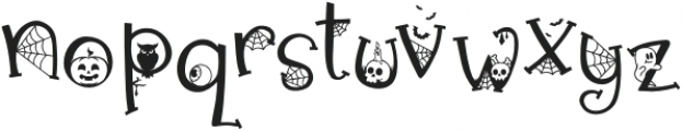 trick or treat otf (400) Font LOWERCASE