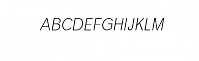 Treyton-LightItalic.ttf Font UPPERCASE