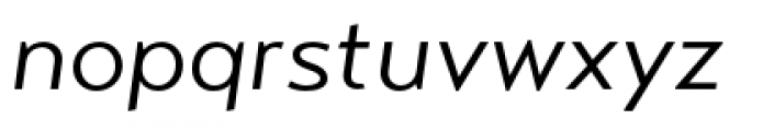 Transat Text Standard Oblique Font LOWERCASE