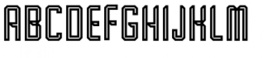 Transmetal Inline Font UPPERCASE