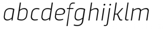 Trasandina Extra Light Italic Font LOWERCASE