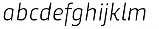 Trasandina Light Italic Font LOWERCASE