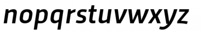 Trasandina Medium Italic Font LOWERCASE