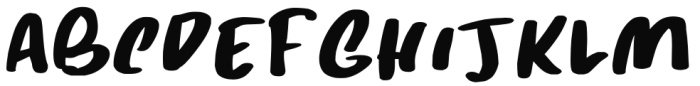 Treacle Regular Font UPPERCASE