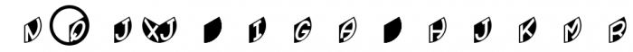 Triad Monograms Black Plain Font OTHER CHARS