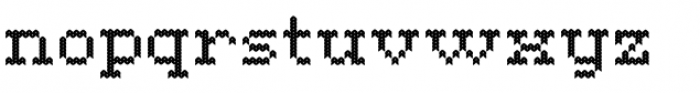 Tricot Font LOWERCASE
