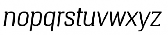 Triump Thin Italic Font LOWERCASE