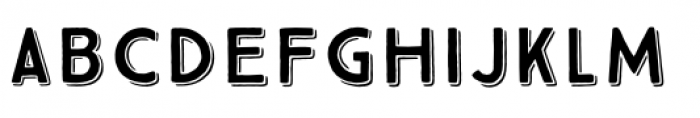 True North 3D Font LOWERCASE