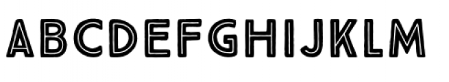 True North Inline Black Font LOWERCASE