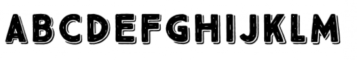 True North Rough 3D Black Font LOWERCASE