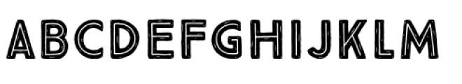 True North Rough Inline Black Font UPPERCASE