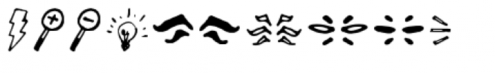 Truesketch Symbols Font LOWERCASE