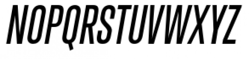 Trump Gothic East Medium Italic Font UPPERCASE