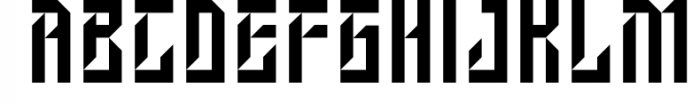 Triagonal Font LOWERCASE