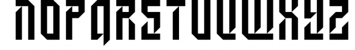 Triagonal Font LOWERCASE