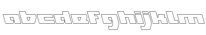 TRANSFORMATION-Hollow Font LOWERCASE