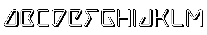 Tracer 3D Font LOWERCASE