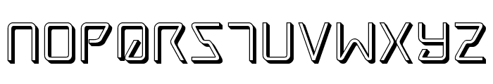 Tracer 3D Font LOWERCASE