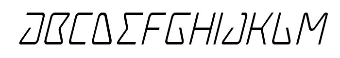 Tracer Condensed Italic Font UPPERCASE