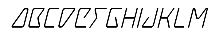 Tracer Condensed Italic Font LOWERCASE