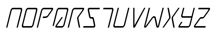 Tracer Condensed Italic Font LOWERCASE