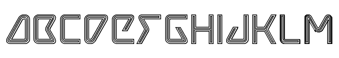 Tracer Engraved Font LOWERCASE