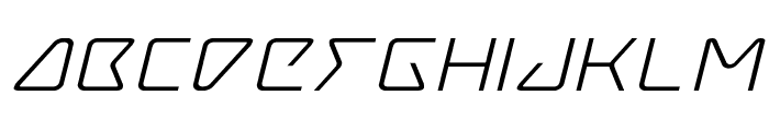 Tracer Expanded Italic Font LOWERCASE