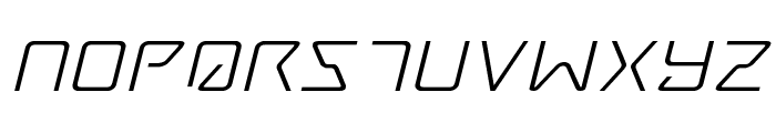 Tracer Expanded Italic Font LOWERCASE