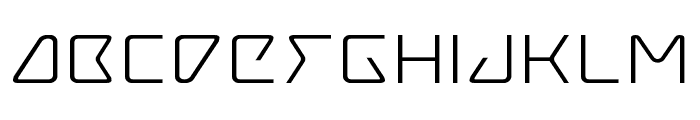Tracer Expanded Font LOWERCASE