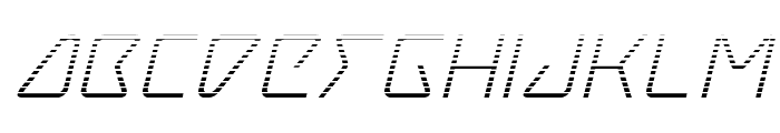 Tracer Gradient Italic Font LOWERCASE
