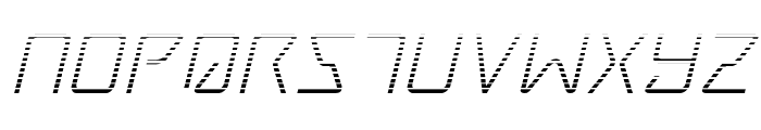 Tracer Gradient Italic Font LOWERCASE