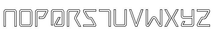 Tracer Outline Font LOWERCASE